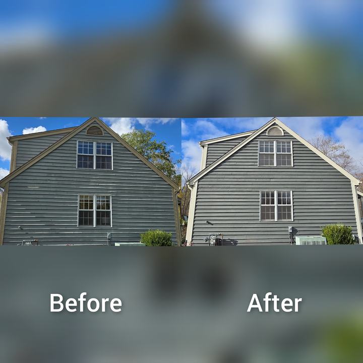 Clapboard gable repaint
